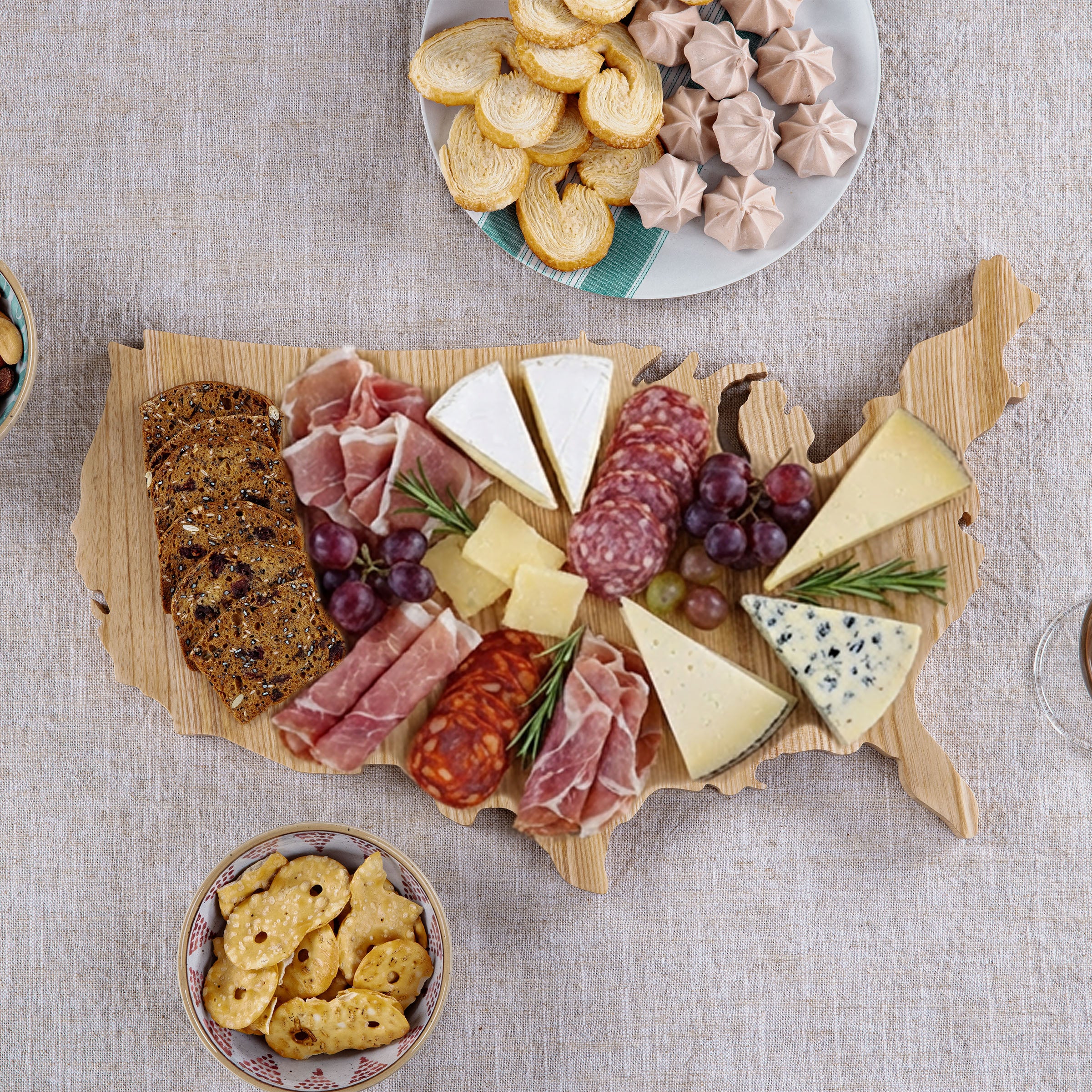 USA Map Serving Board