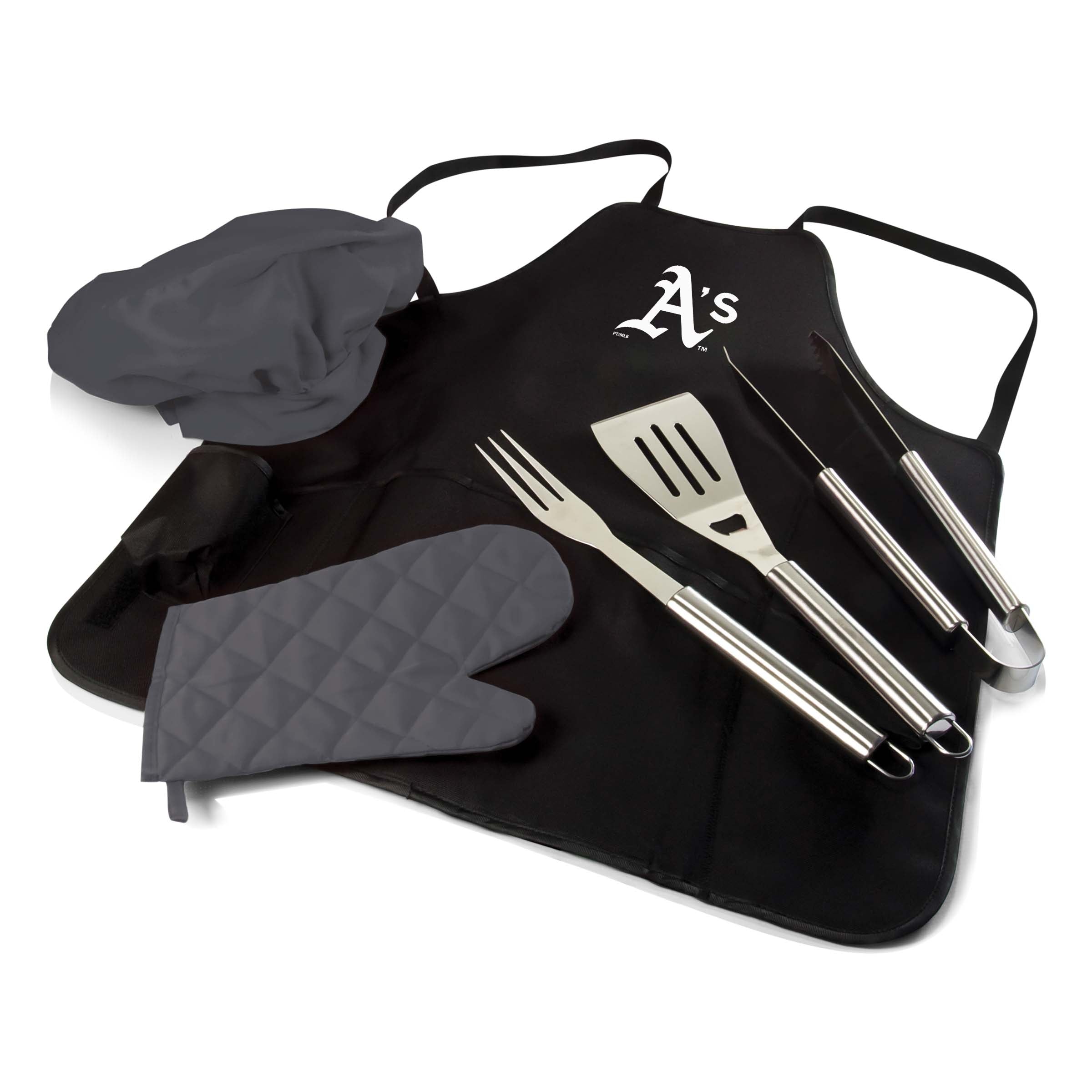 Oakland Athletics - BBQ Apron Tote Pro Grill Set