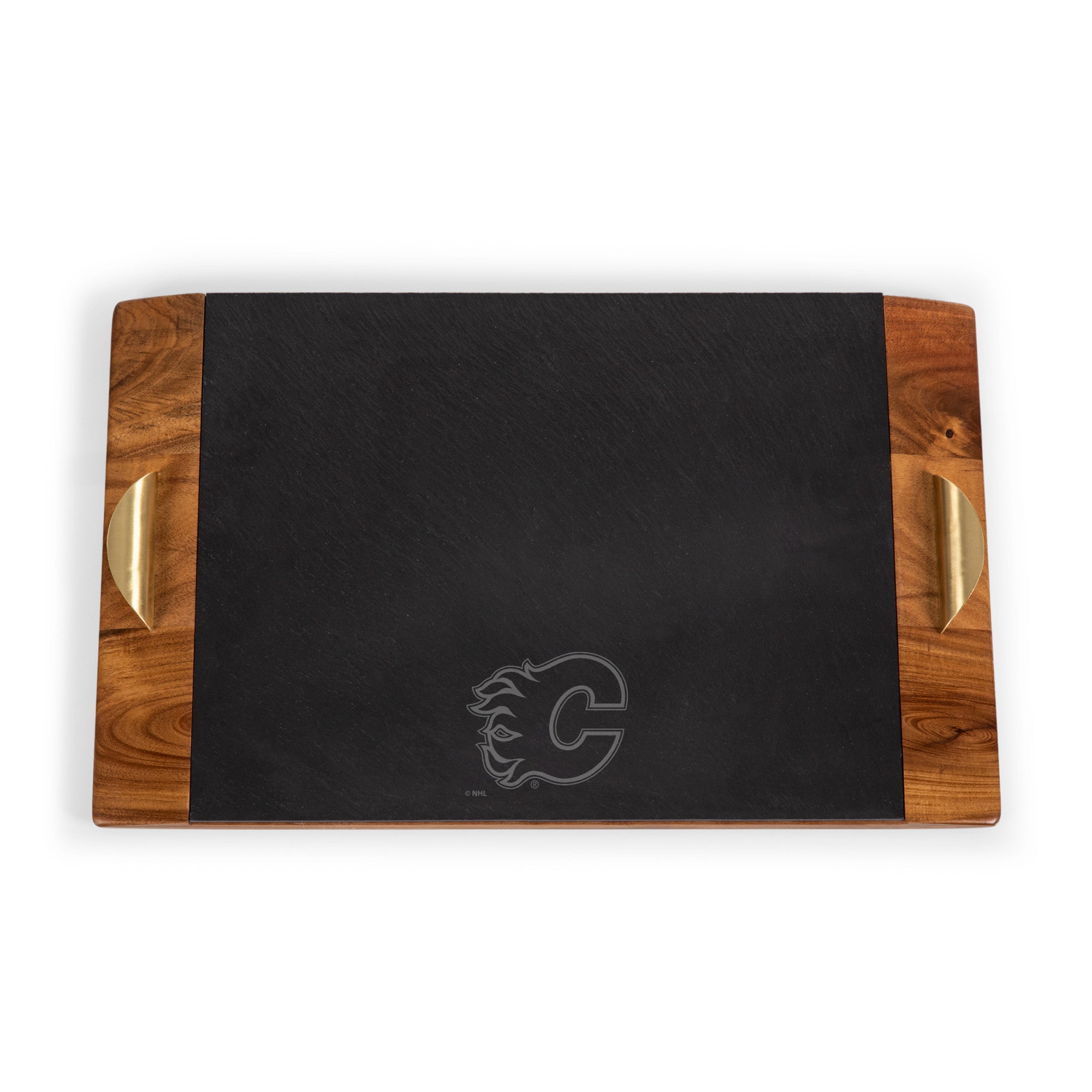 Calgary Flames - Covina Acacia and Slate Serving Tray