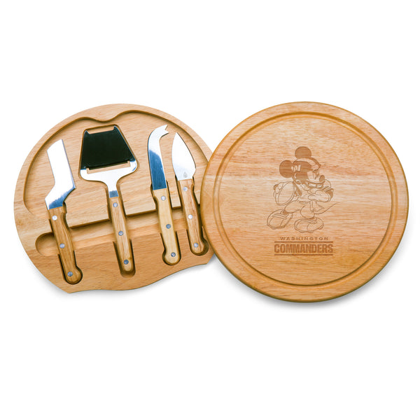 Washington Commanders Mickey Mouse - Circo Cheese Cutting Board & Tools Set