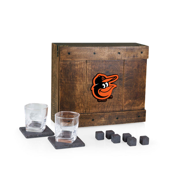 Baltimore Orioles - Whiskey Box Gift Set