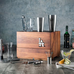 Los Angeles Dodgers - Madison Acacia Tabletop Bar Set