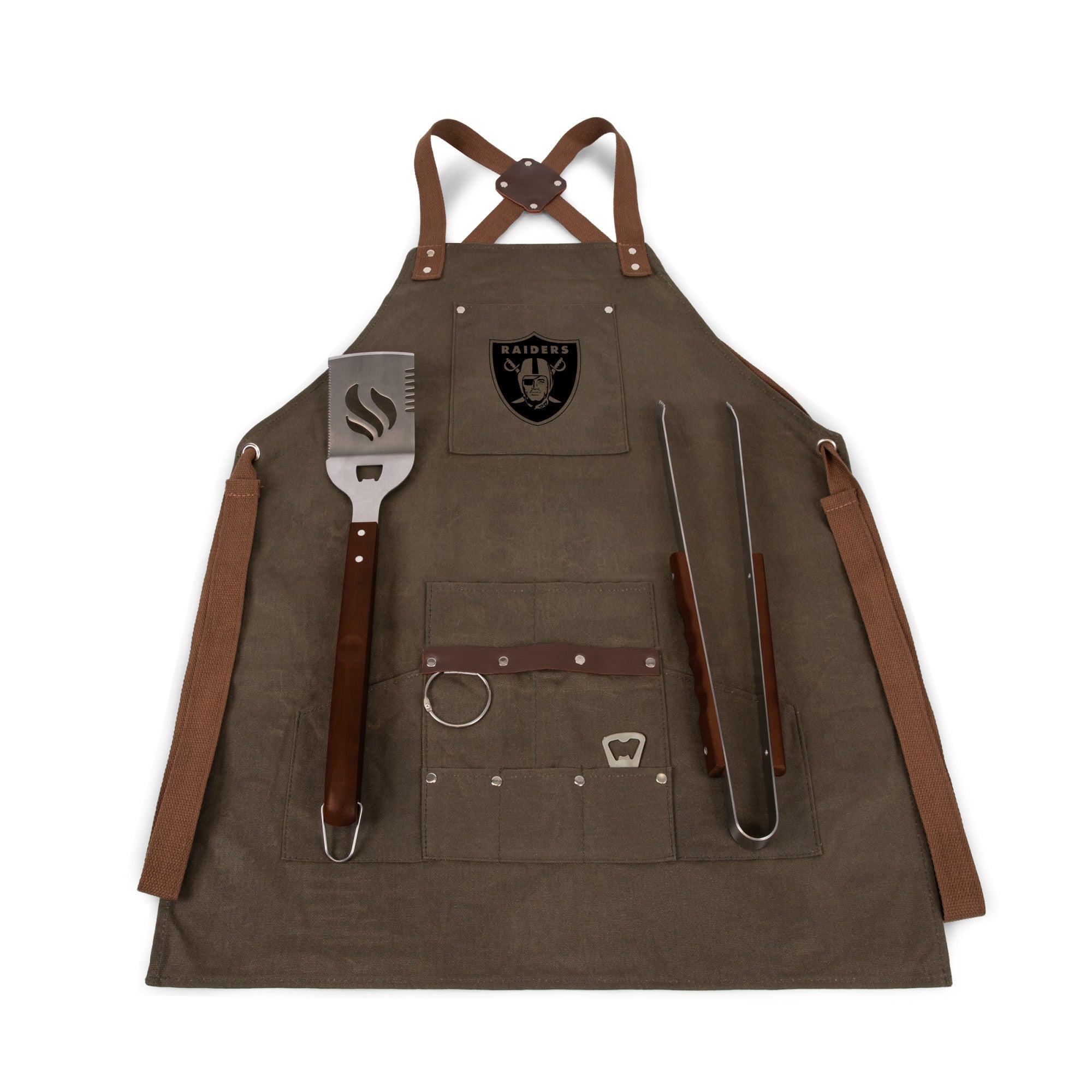 Las Vegas Raiders - BBQ Apron with Tools & Bottle Opener