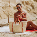 Hermosa Woven Beach Cooler Bag