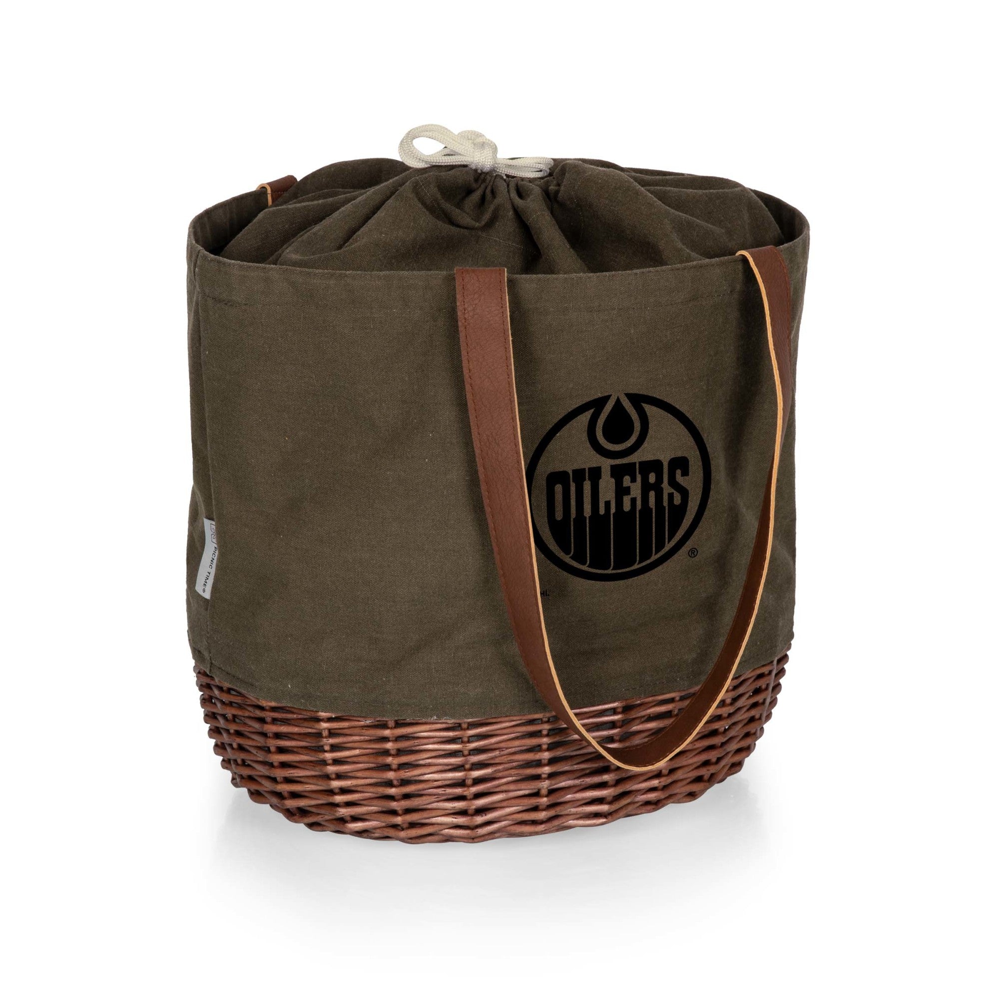 Edmonton Oilers - Coronado Canvas and Willow Basket Tote