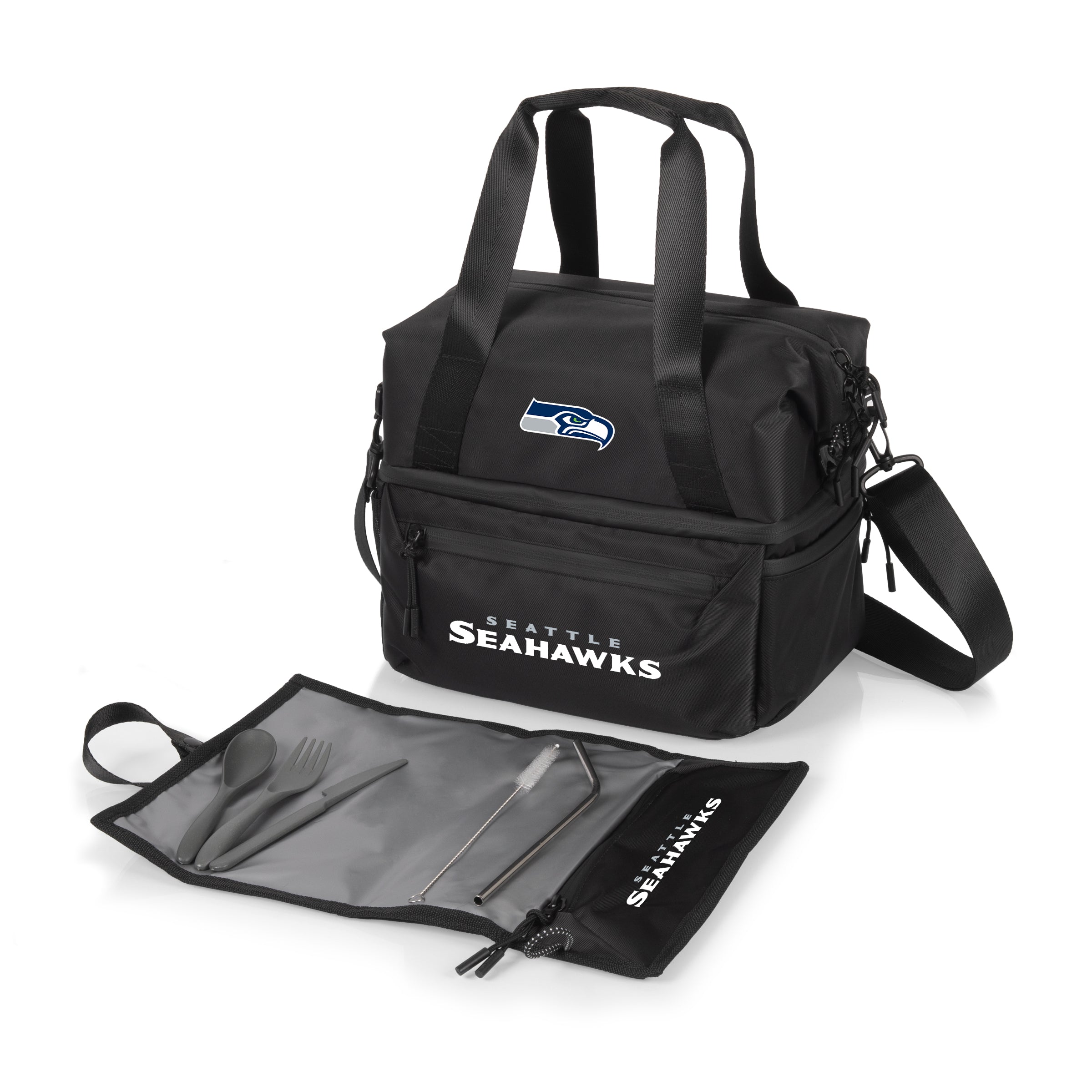 Seattle Seahawks - Tarana Recycled Lunch Bag Cooler with Utensils