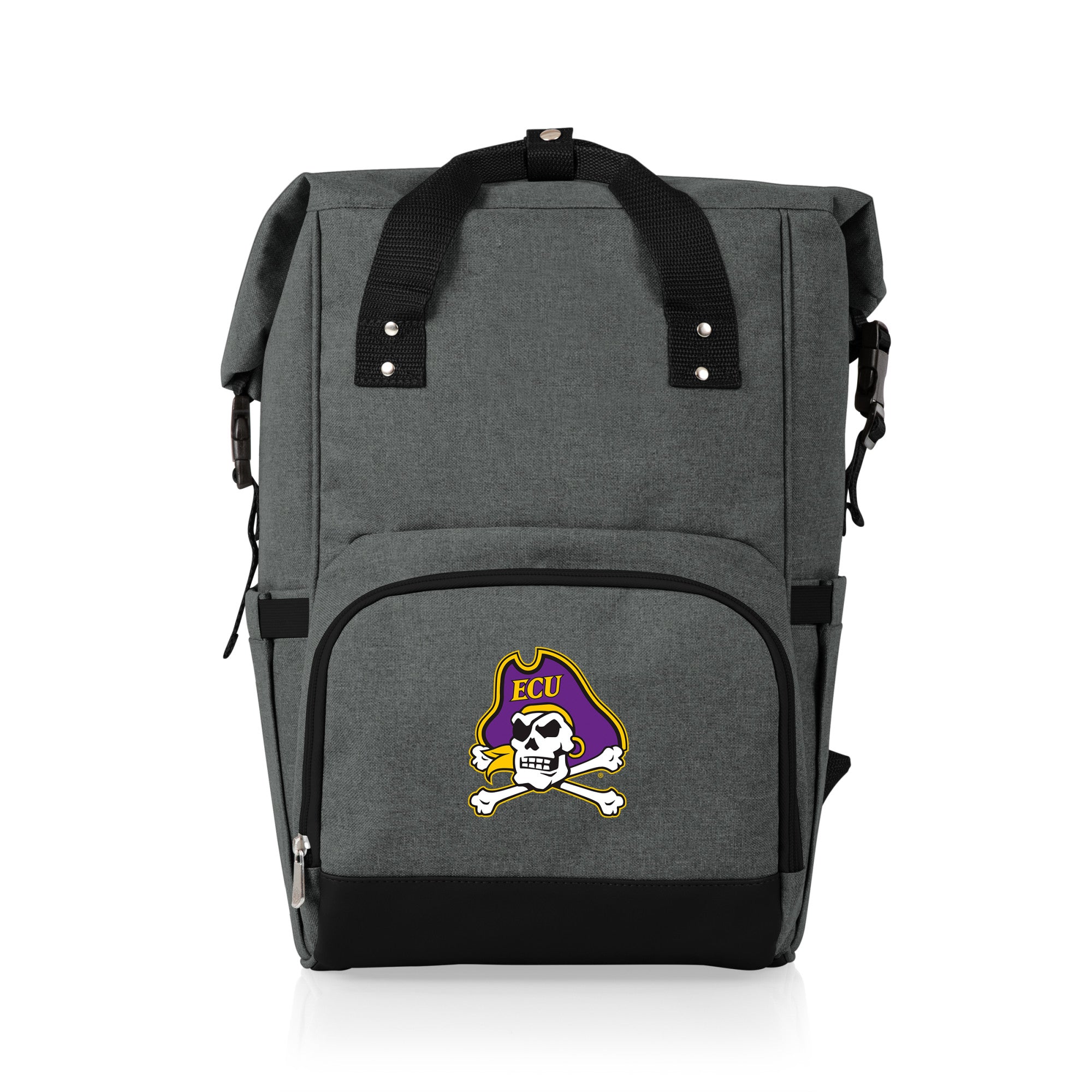 East Carolina Pirates - On The Go Roll-Top Backpack Cooler