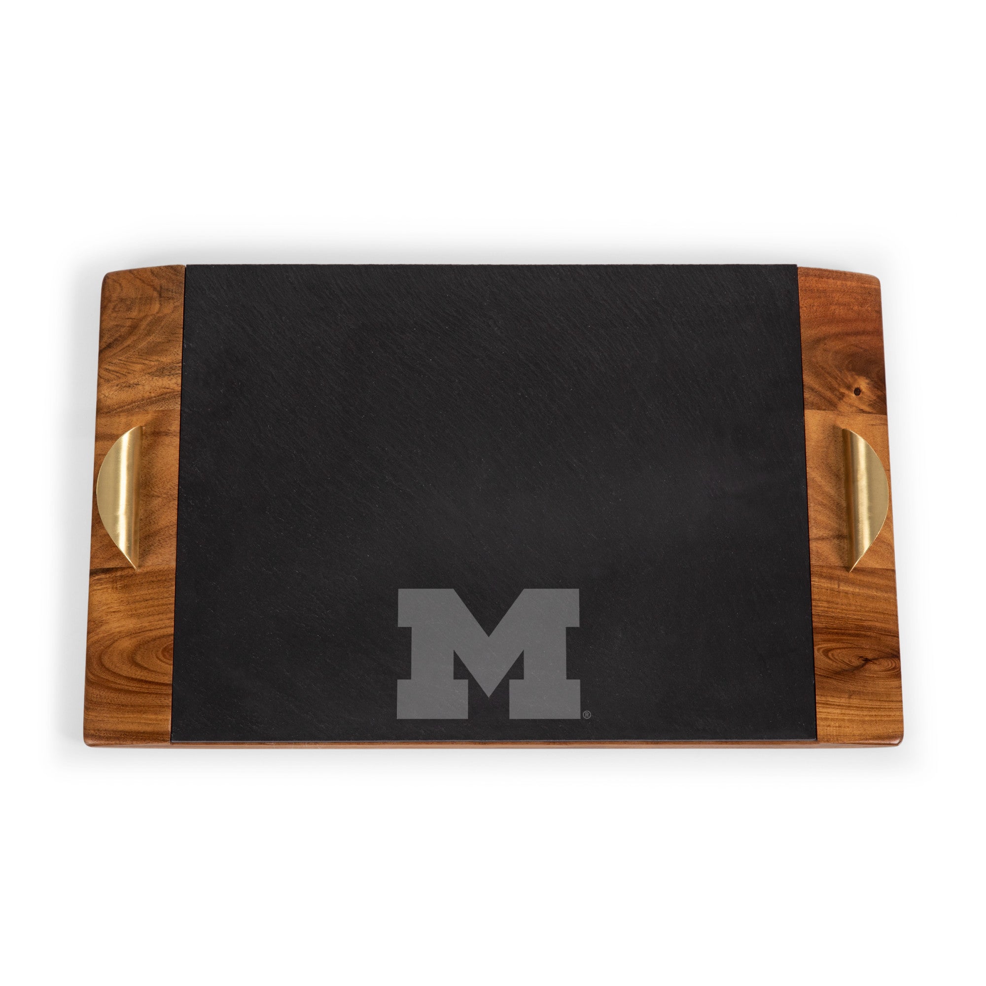 Michigan Wolverines - Covina Acacia and Slate Serving Tray