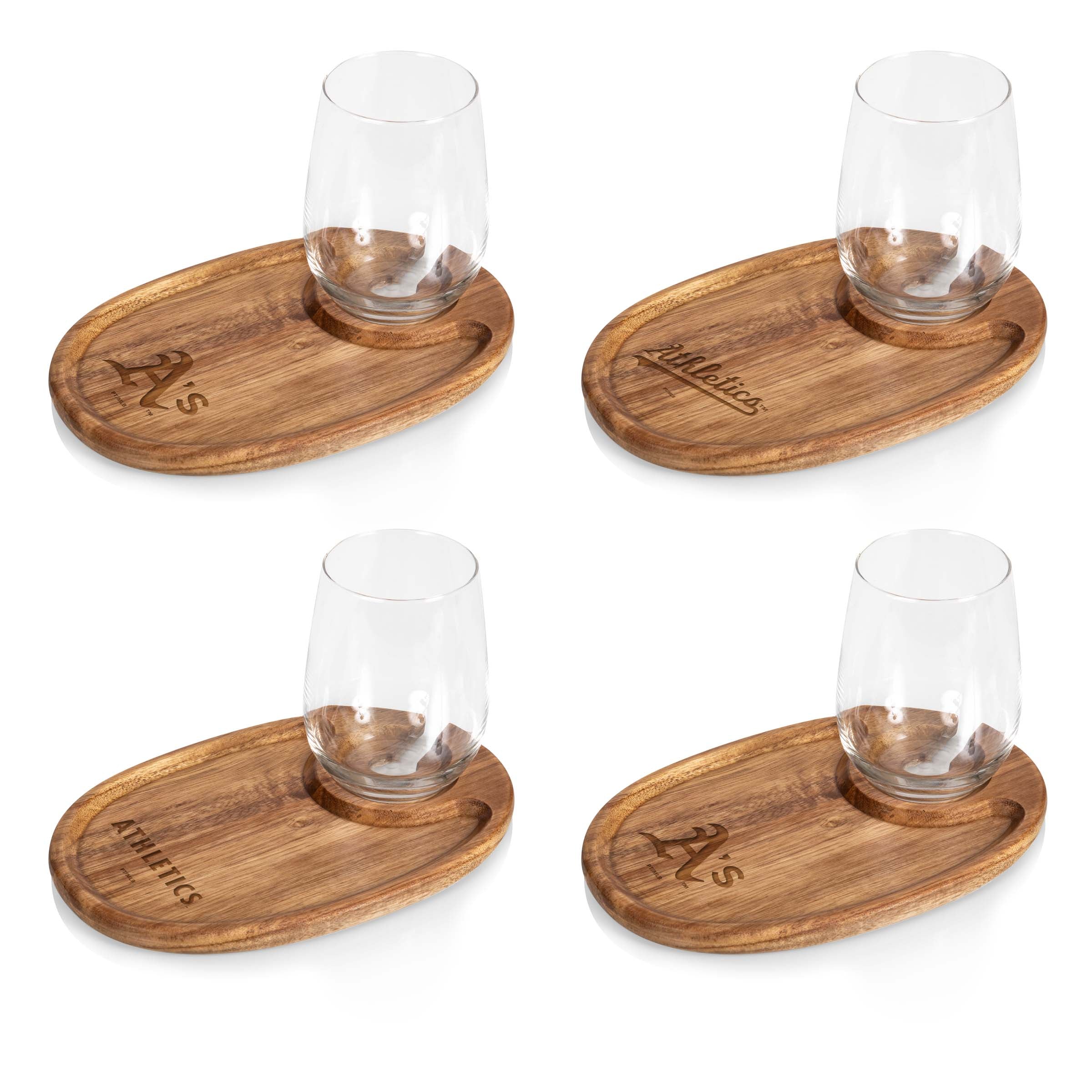 Athletics - Wine Appetizer Plate Set Of 4