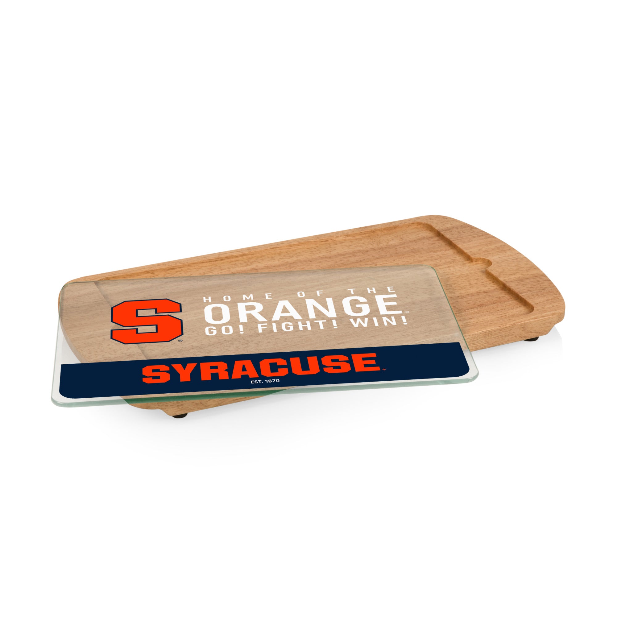 Syracuse Orange - Billboard Glass Top Serving Tray