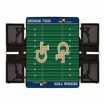 Georgia Tech Yellow Jackets Football Field - Picnic Table Portable Folding Table with Seats