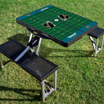 Jacksonville Jaguars Football Field - Picnic Table Portable Folding Table with Seats