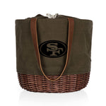 San Francisco 49ers - Coronado Canvas and Willow Basket Tote