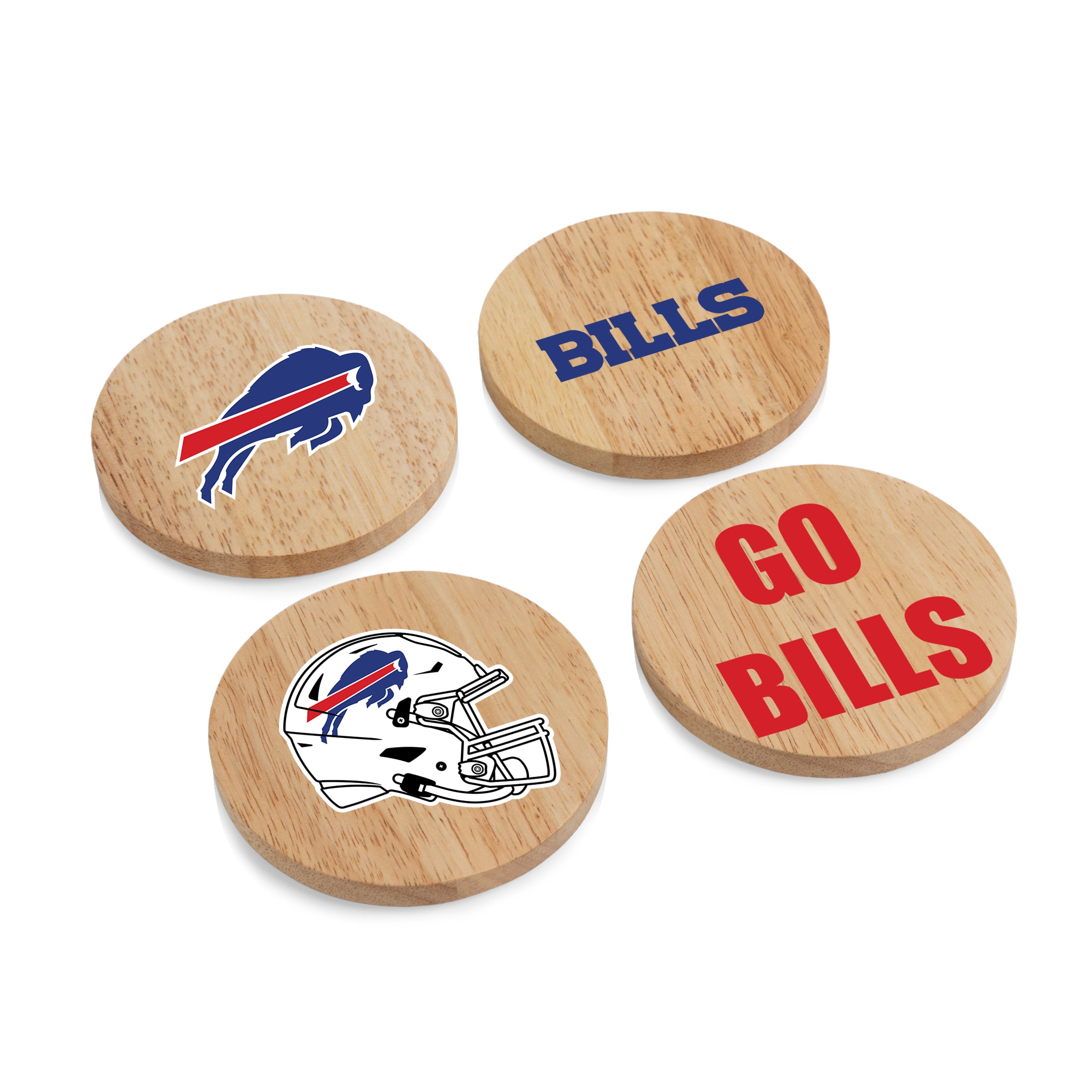 Buffalo Bills - Coasters with Bottle Openers Set of 4