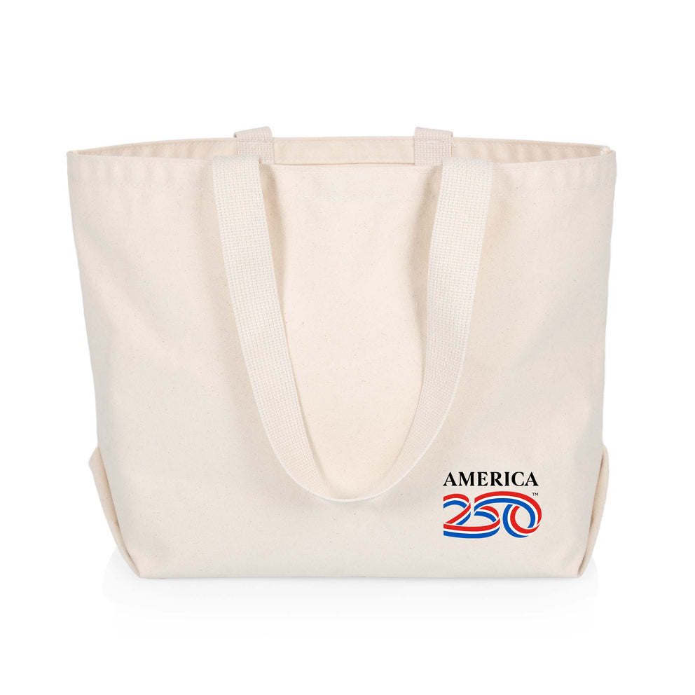 America250 America 250 - XL Canvas Tote Bag Made in USA