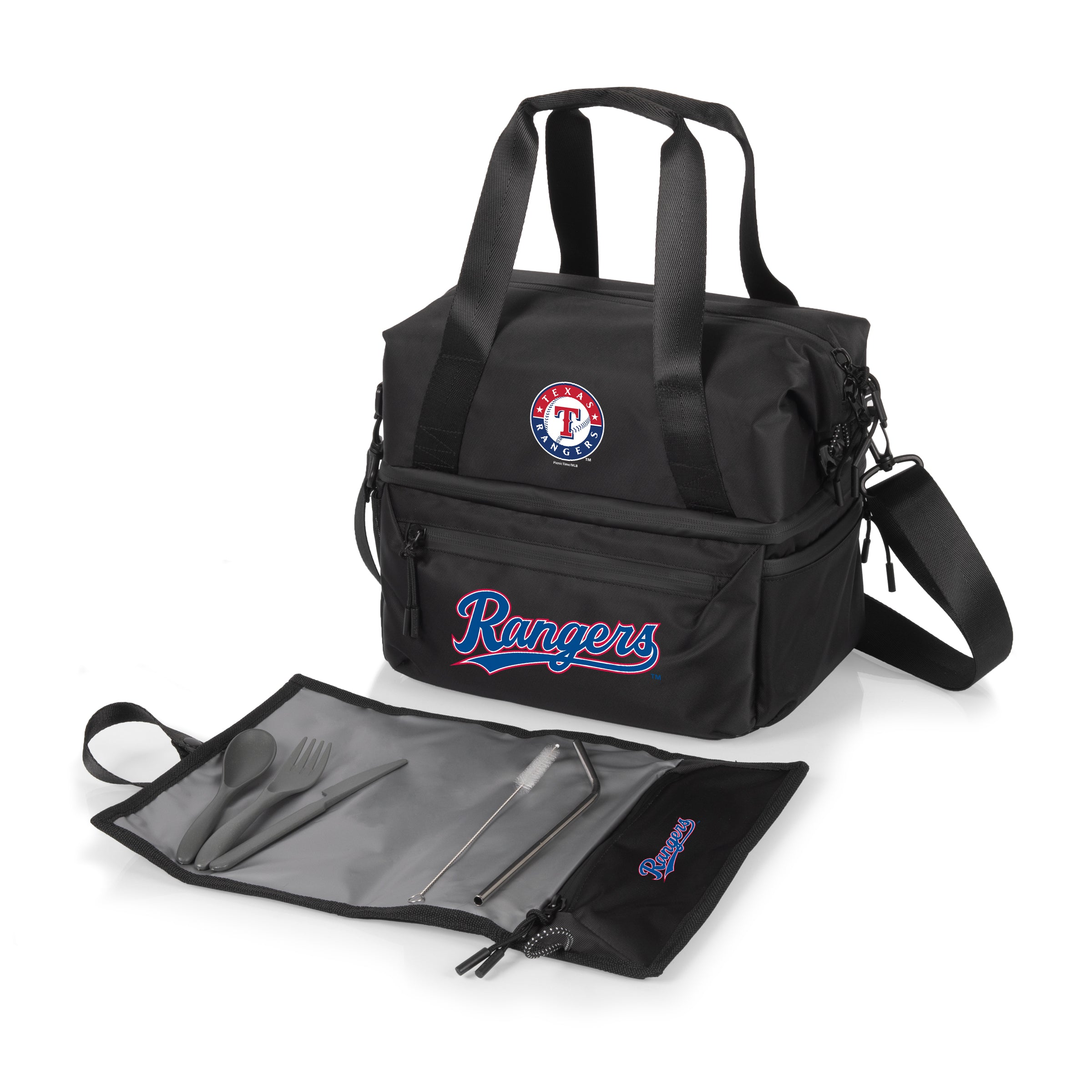 Texas Rangers - Tarana Recycled Lunch Bag Cooler with Utensils
