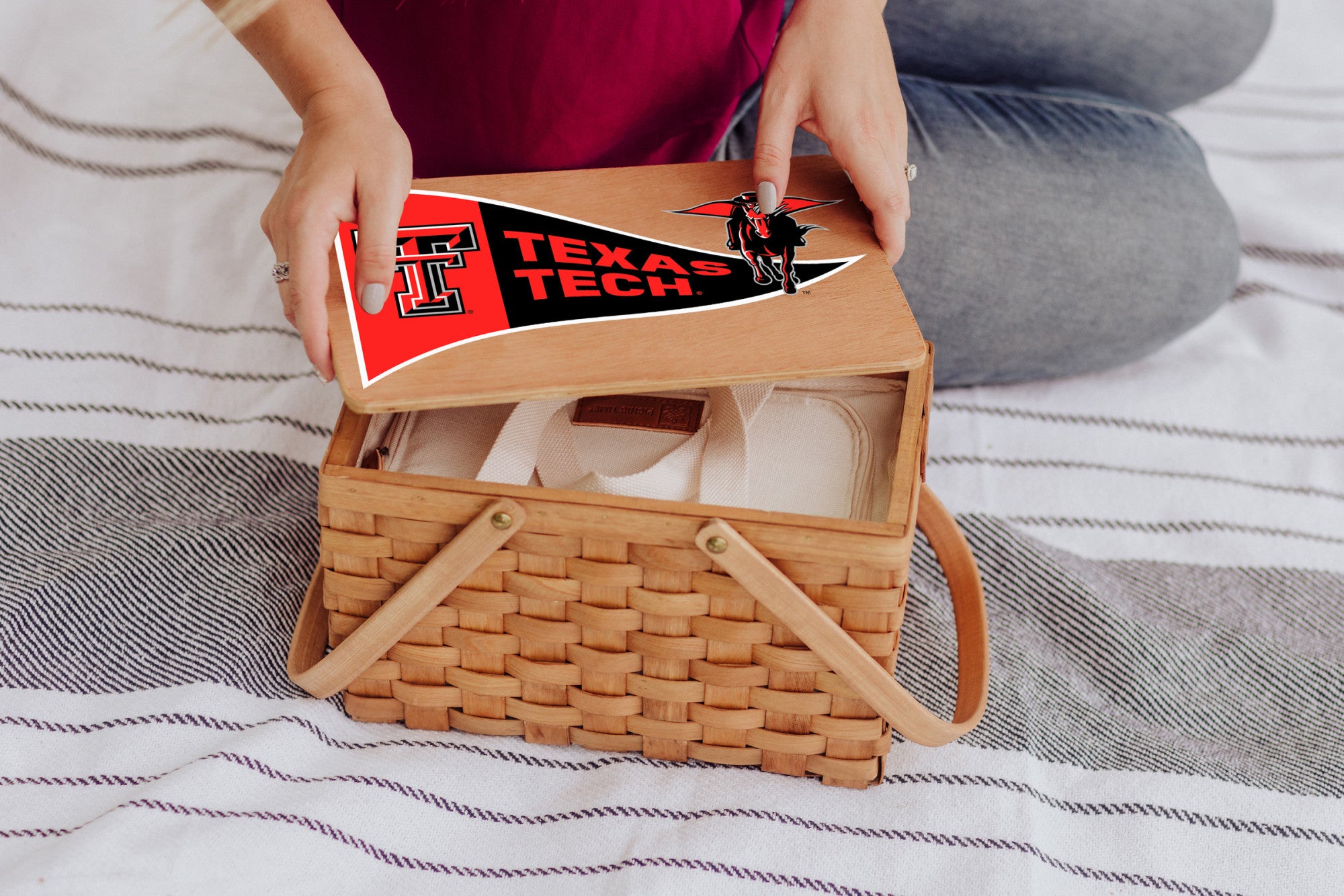 Texas Tech Red Raiders - Poppy Personal Picnic Basket