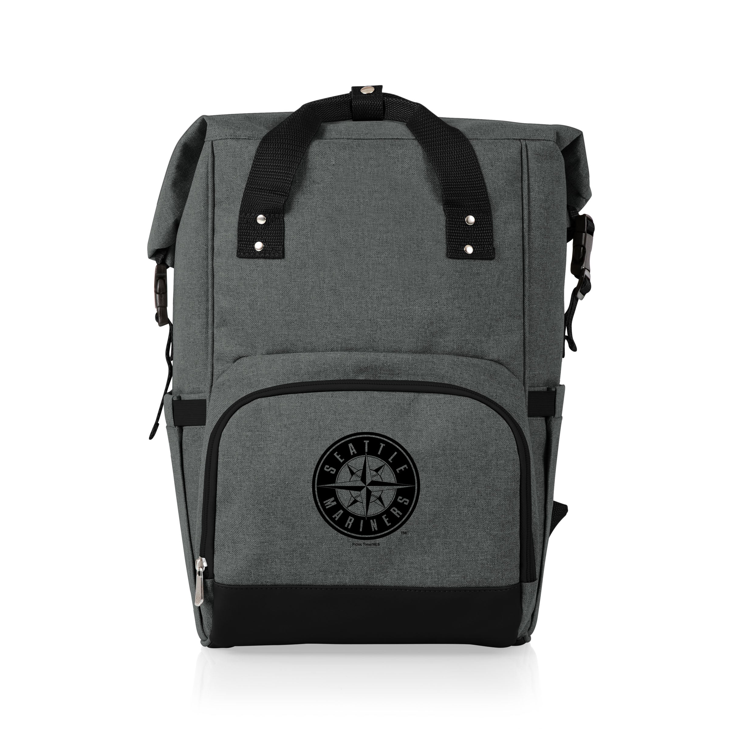 Seattle Mariners - On The Go Roll-Top Backpack Cooler