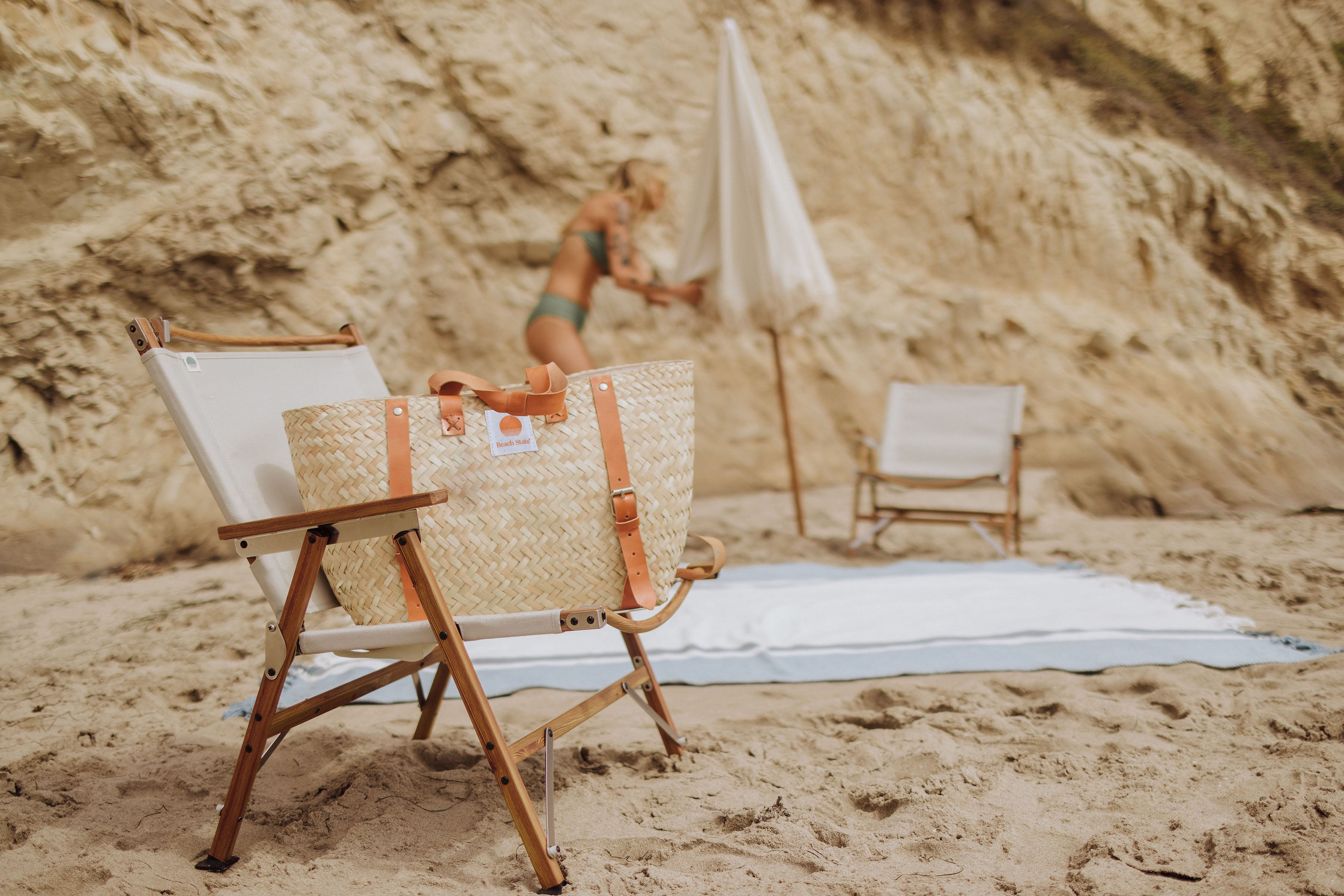 Hermosa Woven Beach Cooler Bag