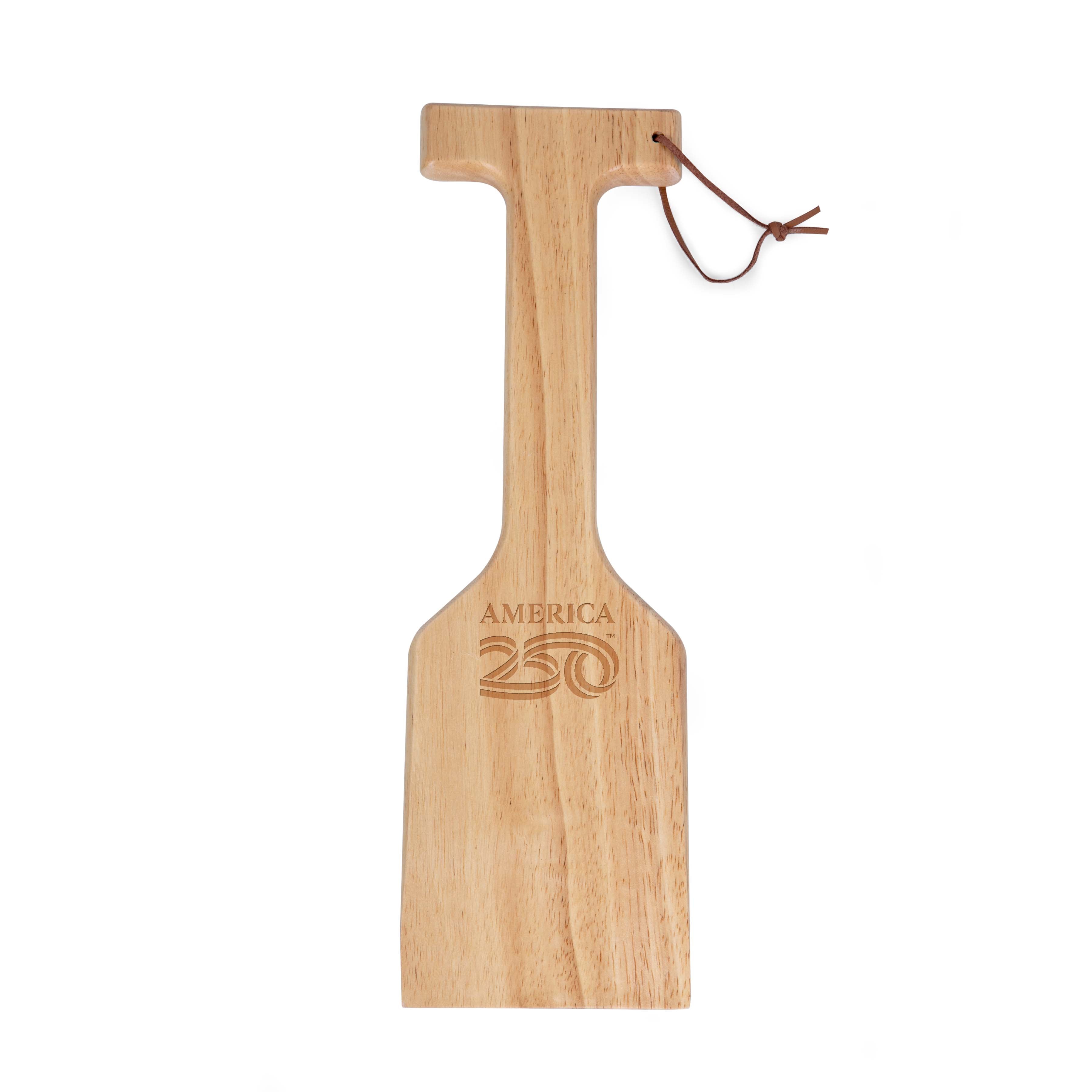 America250 America 250 - Hardwood BBQ Grill Scraper with Bottle Opener