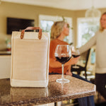 Colorado Avalanche - Pinot Jute 2 Bottle Insulated Wine Bag