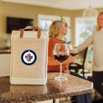 Winnipeg Jets - Pinot Jute 2 Bottle Insulated Wine Bag