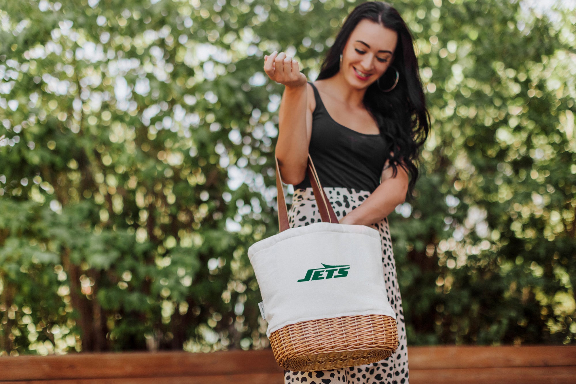 New York Jets - Pico Willow and Canvas Lunch Basket