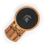 Michigan State Spartans - Insignia Acacia and Slate Serving Board with Cheese Tools