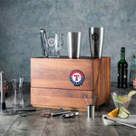 Texas Rangers - Madison Acacia Tabletop Bar Set