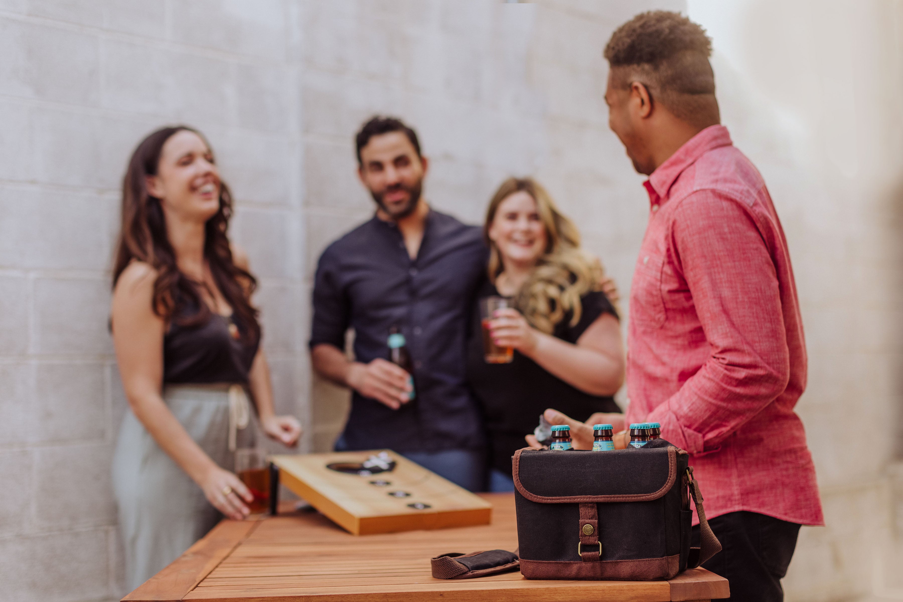 Beer Caddy Cooler Tote with Opener