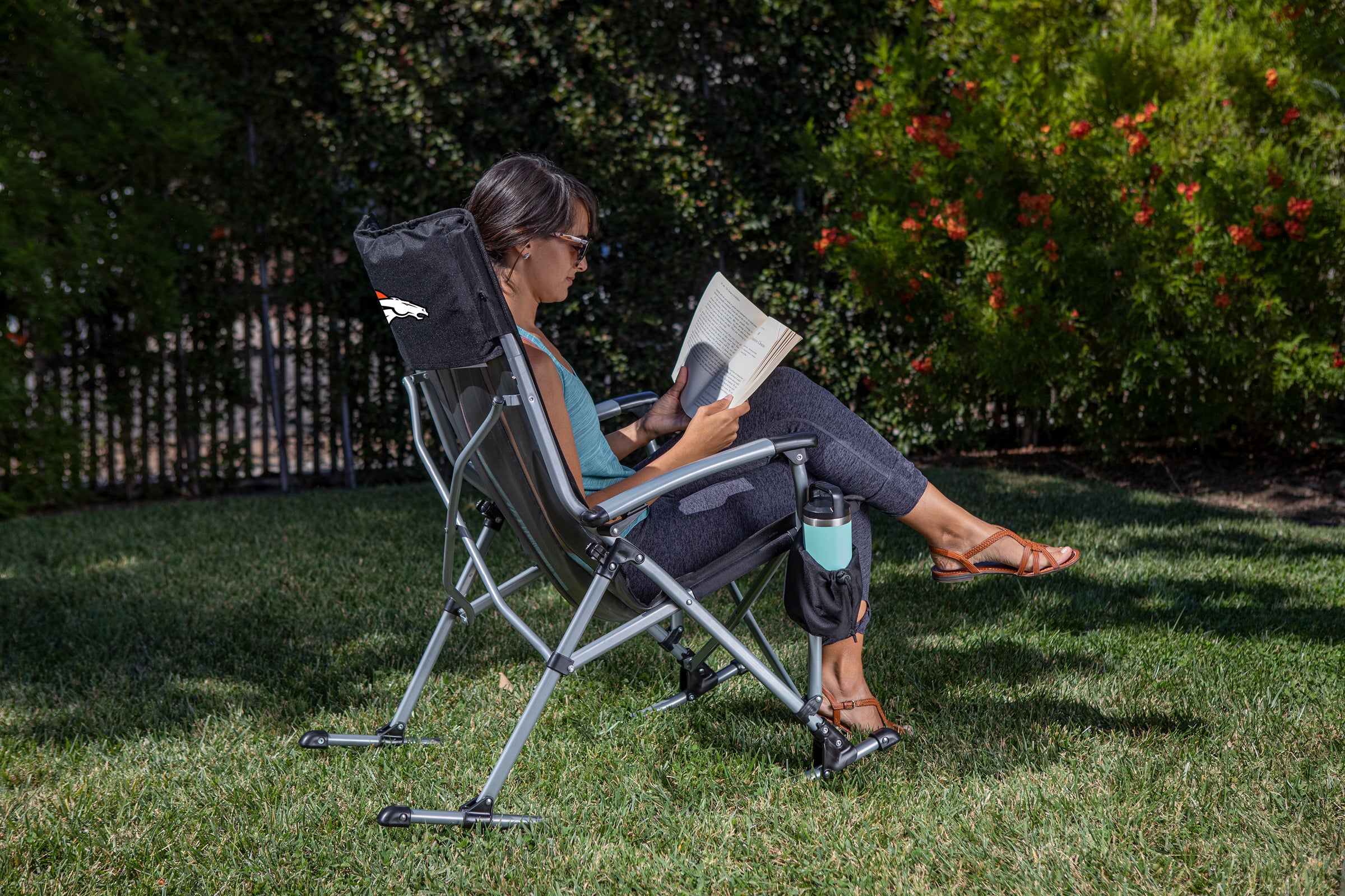 Denver Broncos - Outdoor Rocking Camp Chair