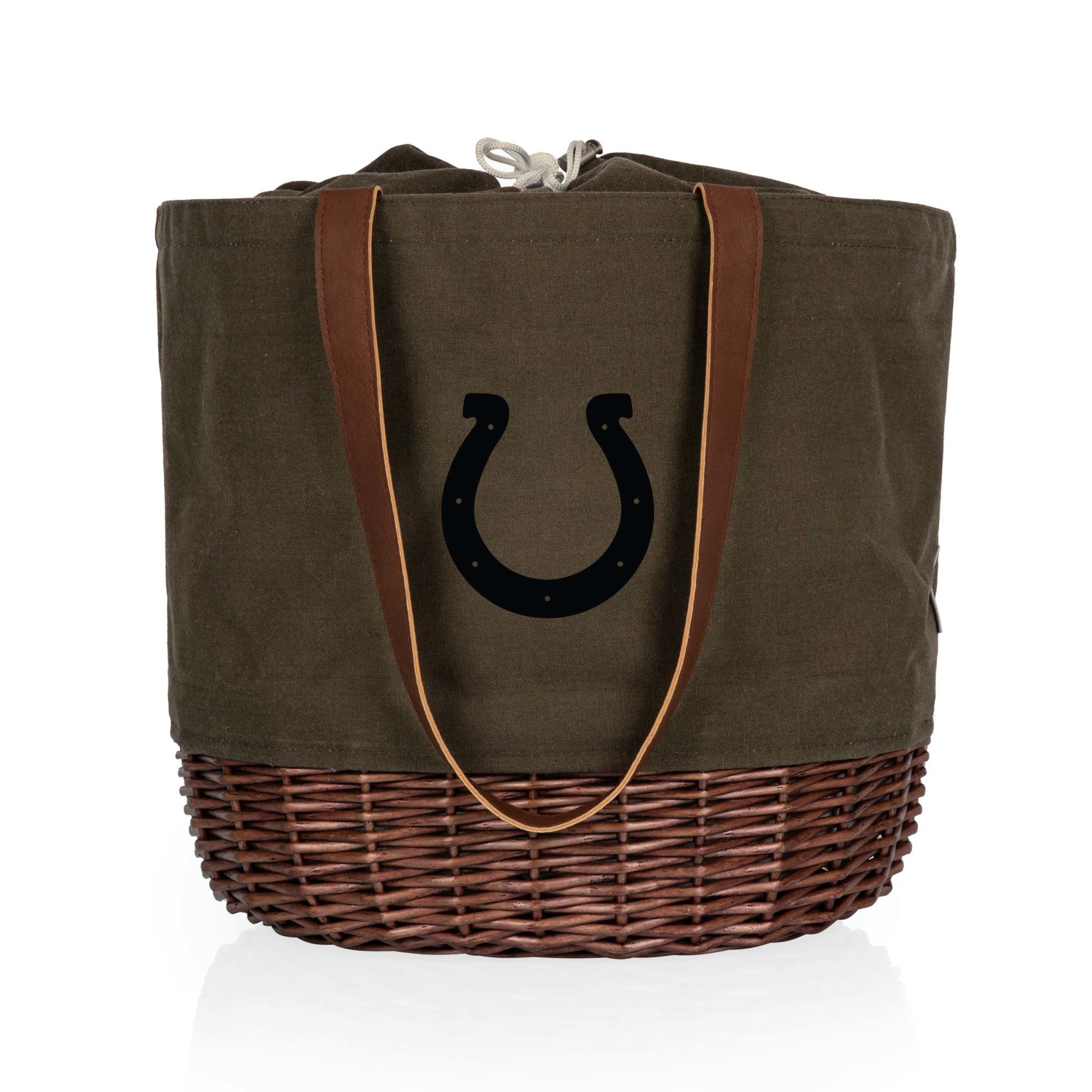 Indianapolis Colts - Coronado Canvas and Willow Basket Tote