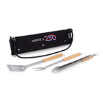 America250 America 250 - BBQ Roll Up 3 Piece Set