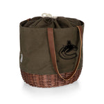 Vancouver Canucks - Coronado Canvas and Willow Basket Tote