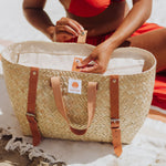 Hermosa Woven Beach Cooler Bag