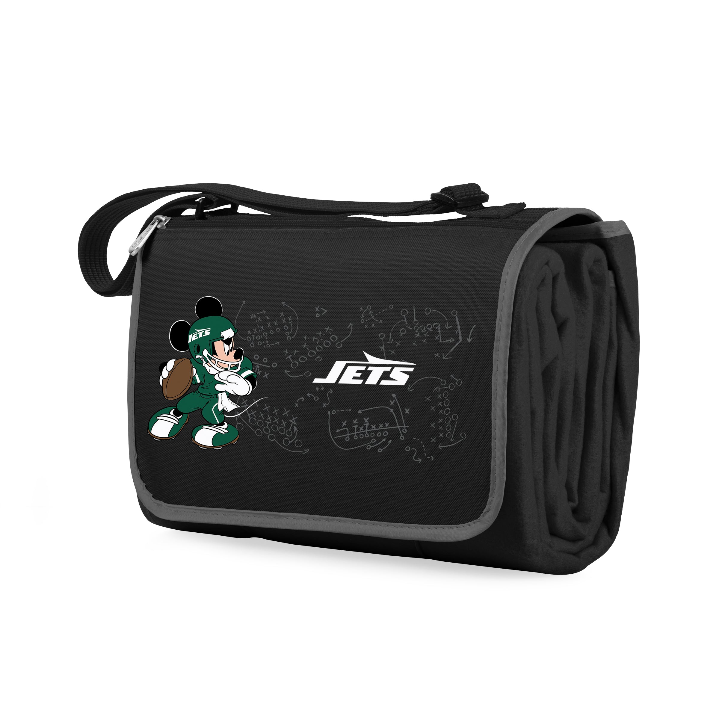 New York Jets Mickey Mouse - Blanket Tote Outdoor Picnic Blanket