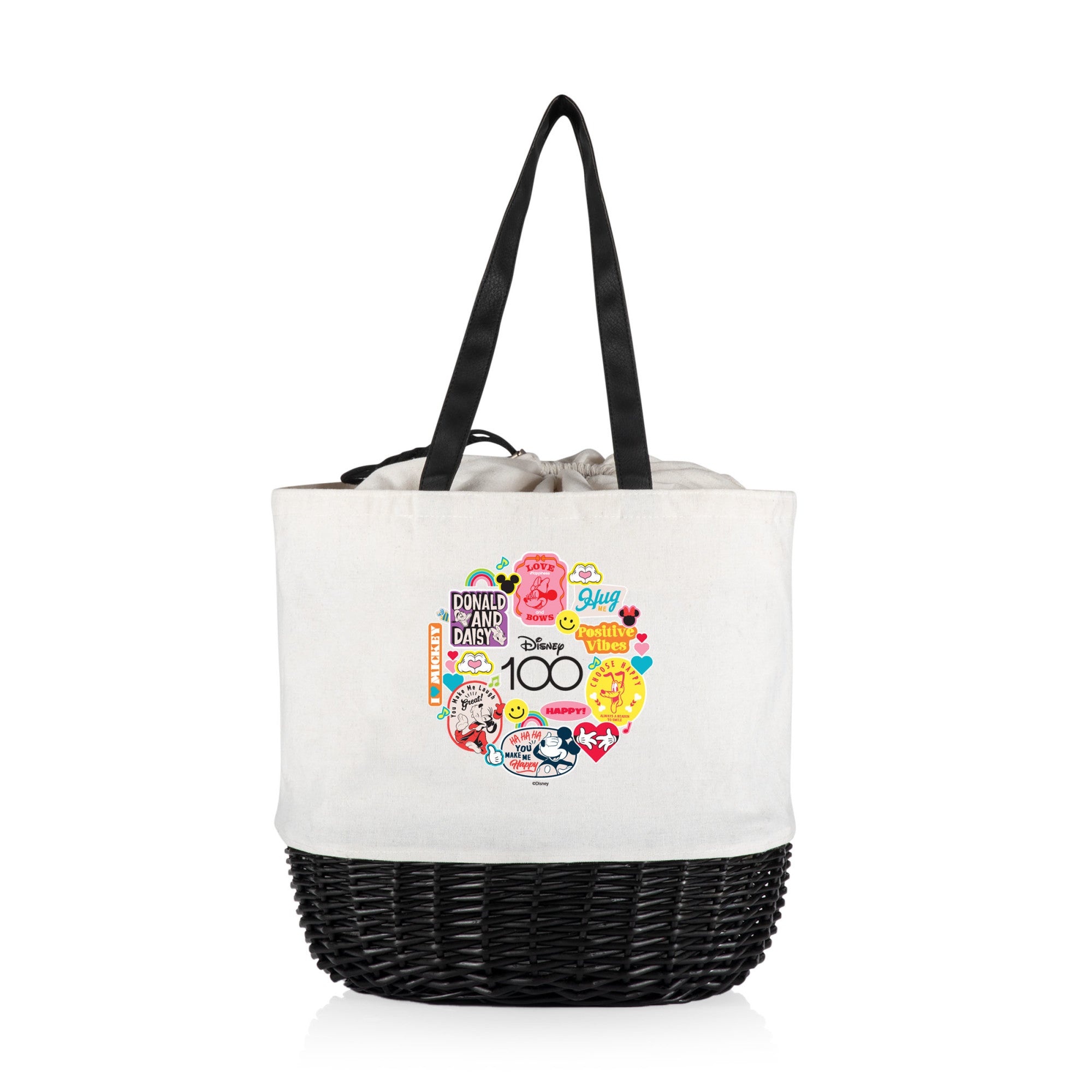 Disney 100 - Coronado Canvas and Willow Basket Tote