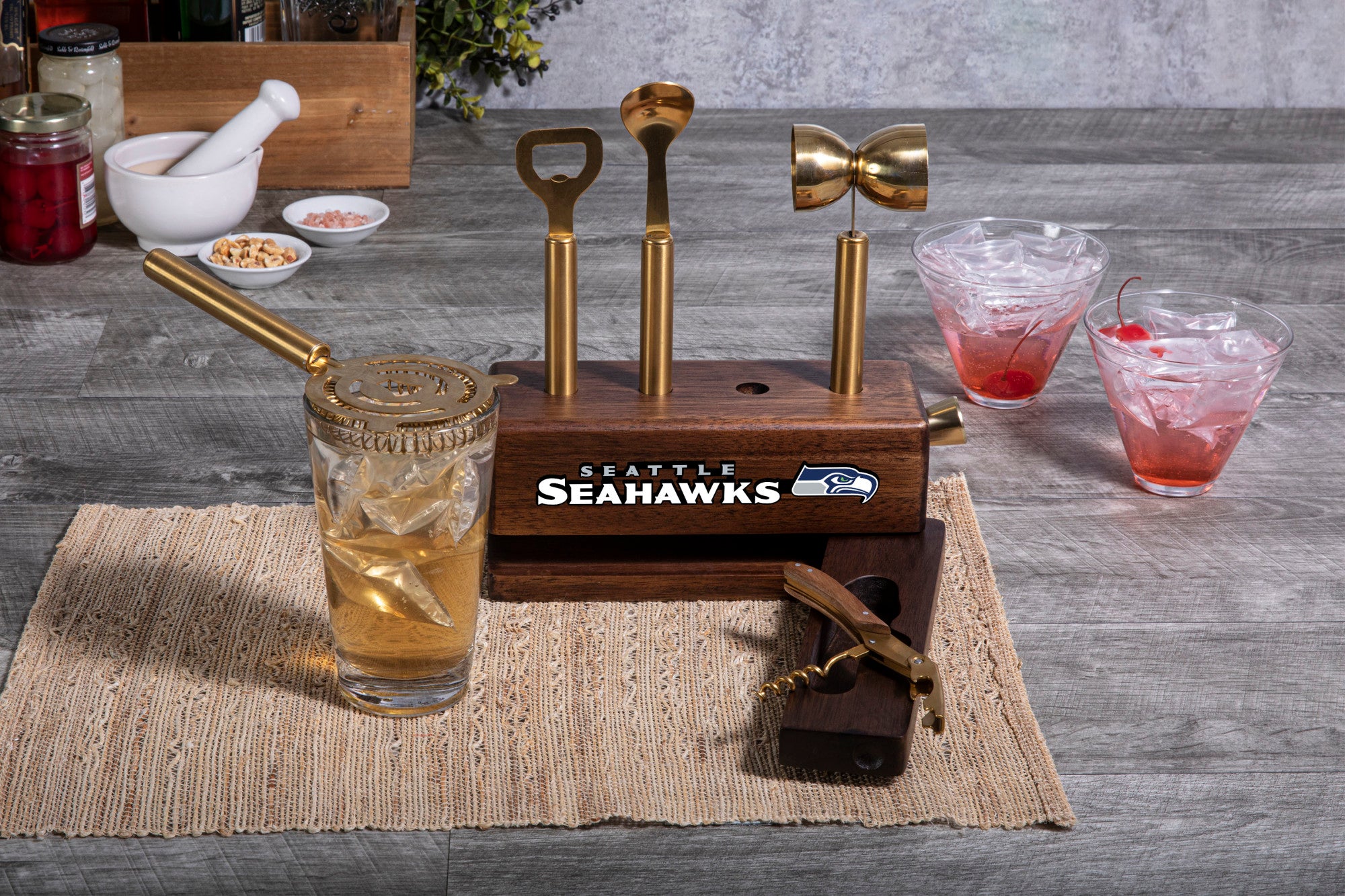 Seattle Seahawks - Sidecar 5-Piece Bar Tool Set