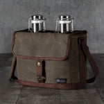 Insulated Double Growler Tote with 64 oz. Stainless Steel Growlers