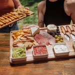 Picada - Acacia Tapas Board with Ceramic Bowls
