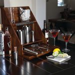 Miami Dolphins - Madison Acacia Tabletop Bar Set