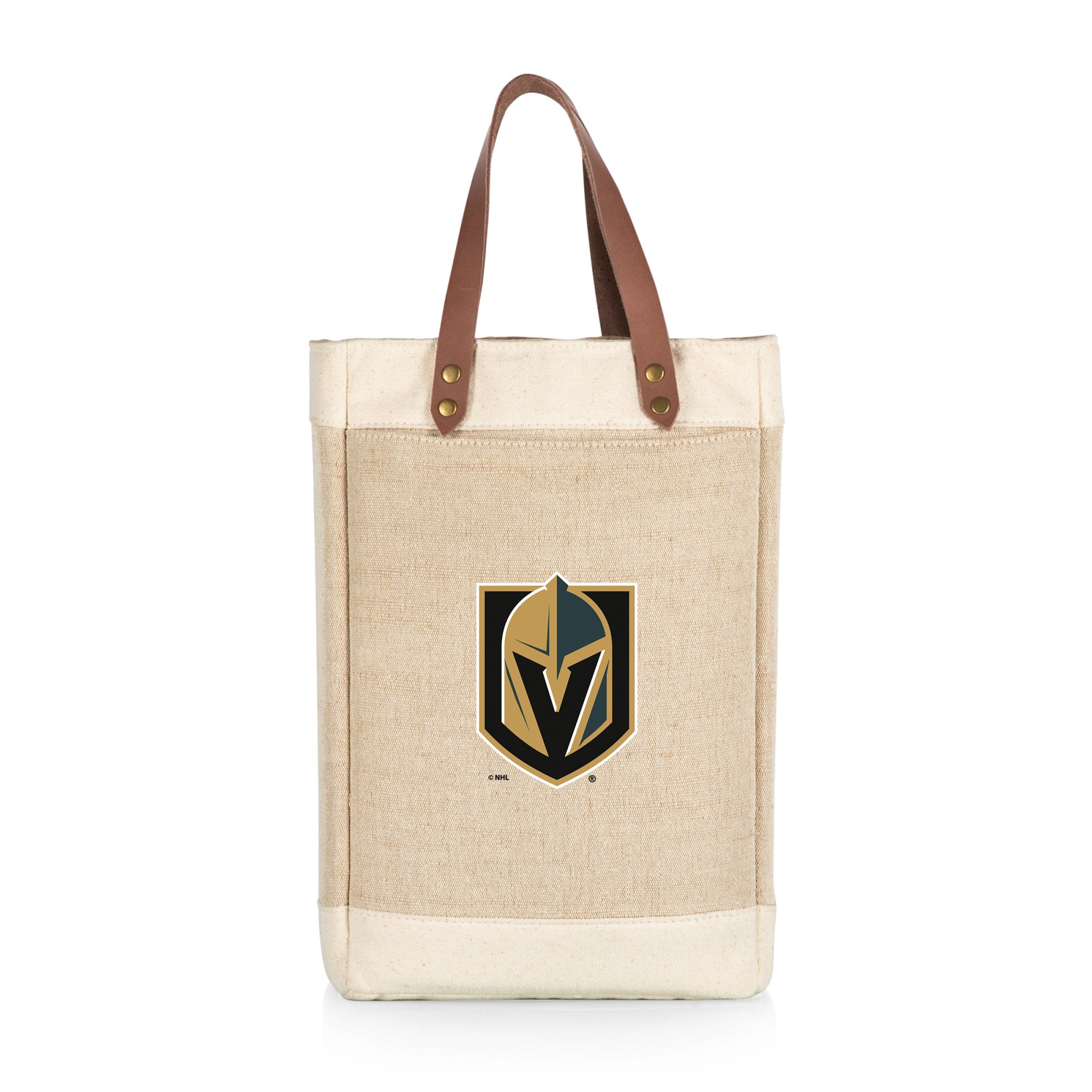 Vegas Golden Knights - Pinot Jute 2 Bottle Insulated Wine Bag