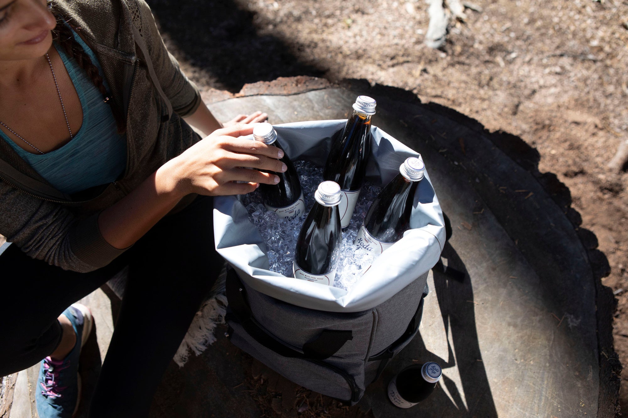 Seattle Kraken - On The Go Roll-Top Backpack Cooler