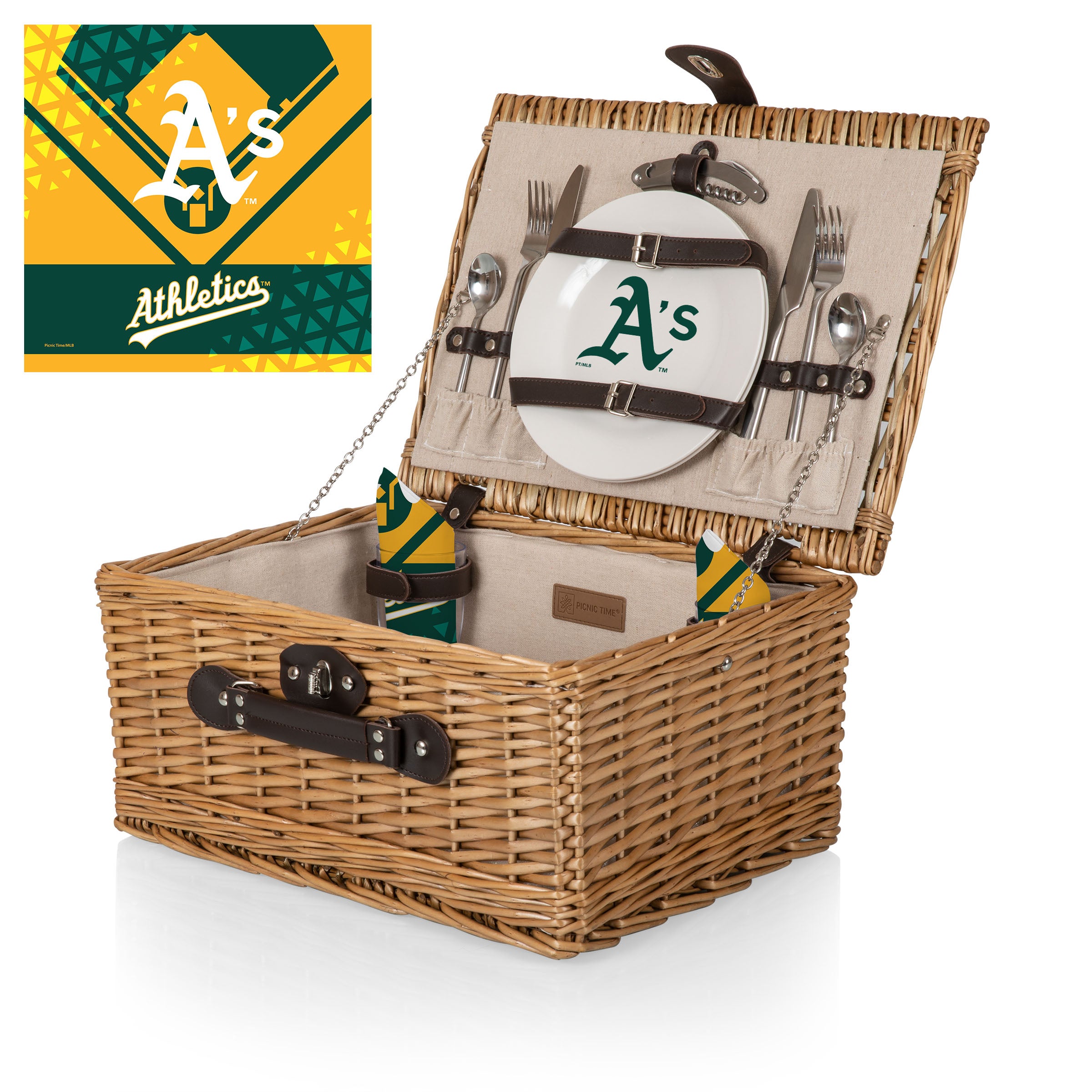 Oakland Athletics - Classic Picnic Basket