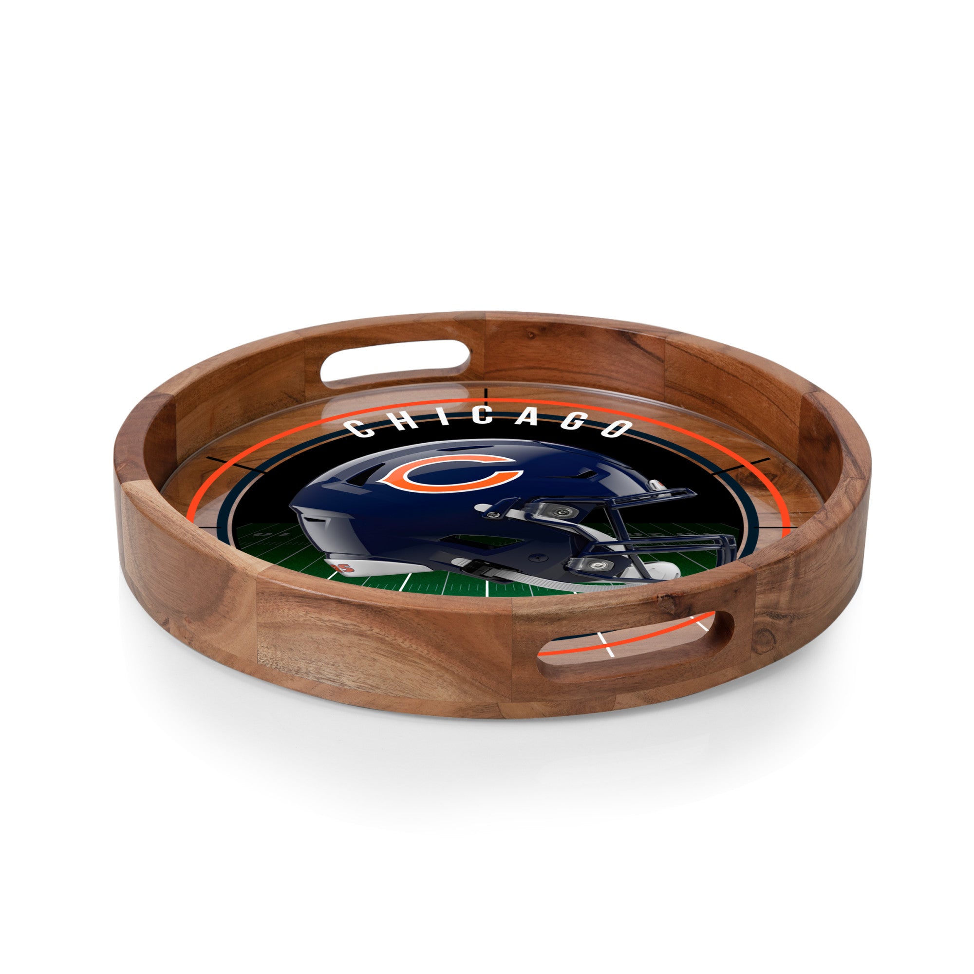 Chicago Bears - Barista Serving Tray with Glass Insert