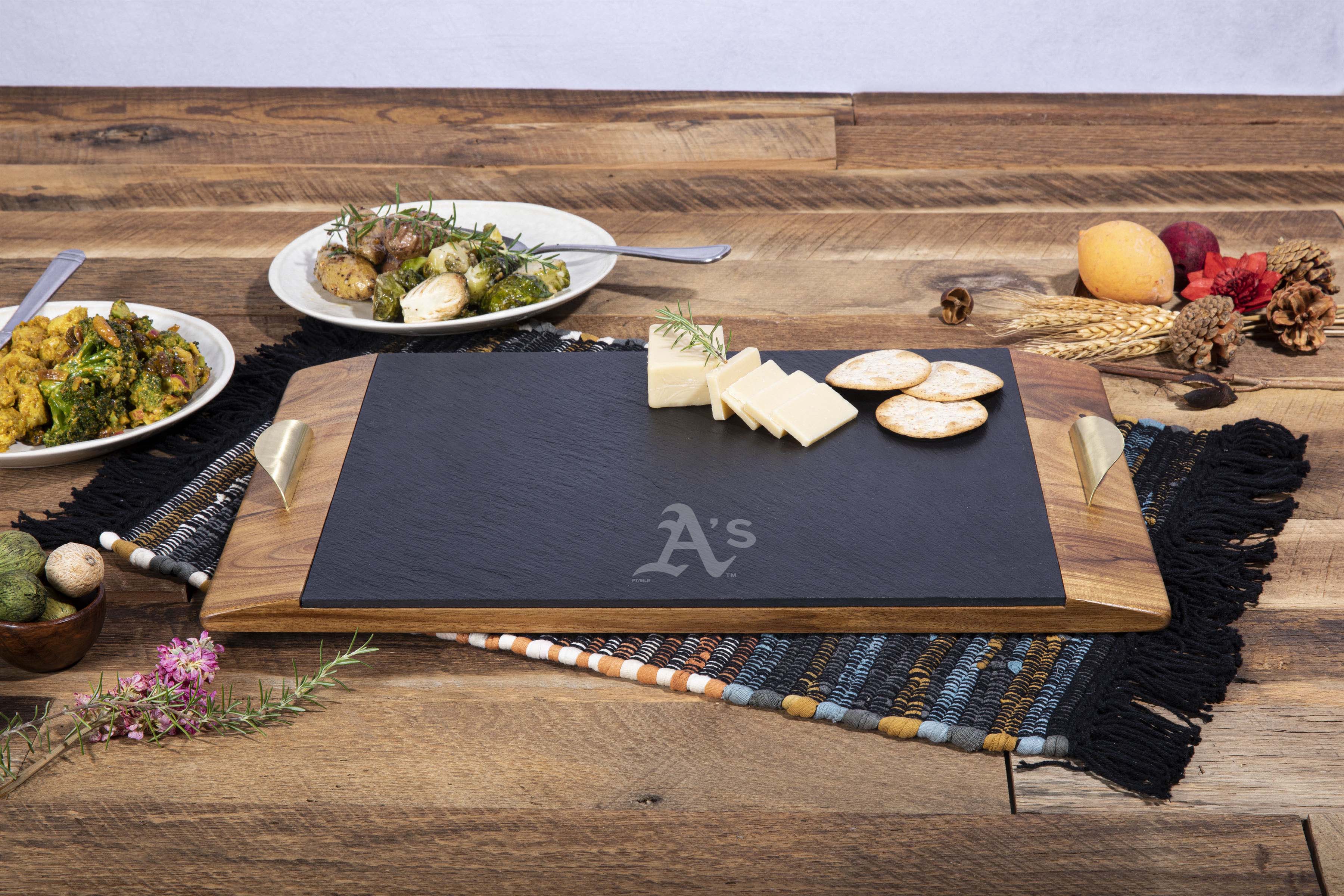 Oakland Athletics - Covina Acacia and Slate Serving Tray