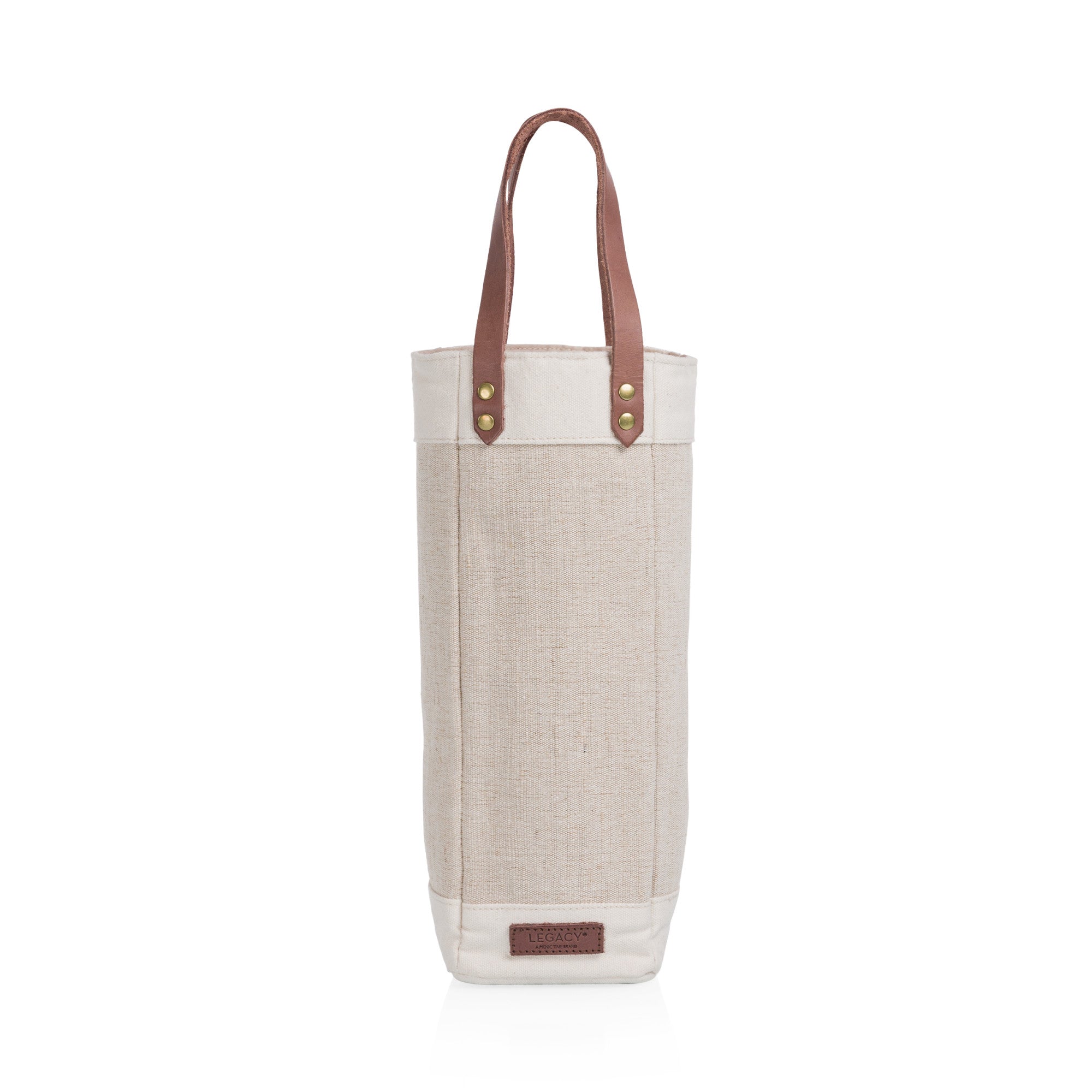 Pinot Jute Single Bottle Insulated Wine Bag