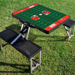 Cleveland Browns Football Field - Picnic Table Portable Folding Table with Seats