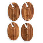 Houston Astros - Wine Appetizer Plate Set Of 4