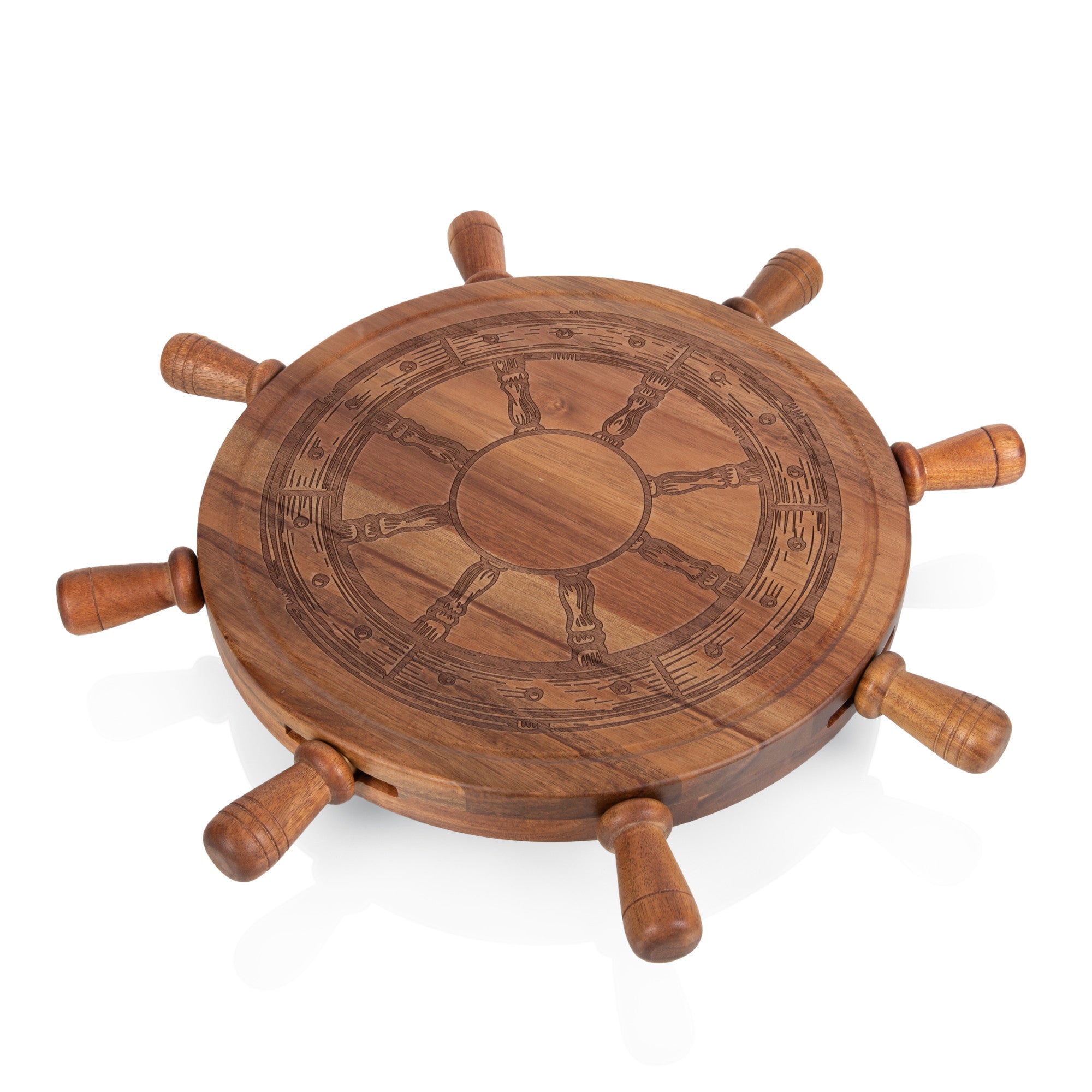 Helmsman Lazy Susan Cheese Board with Tool Set